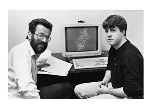 Peter and Tom Cheatham modeling DNA