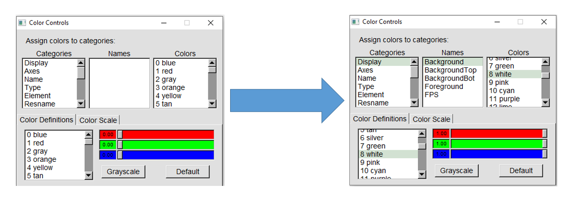 color settings